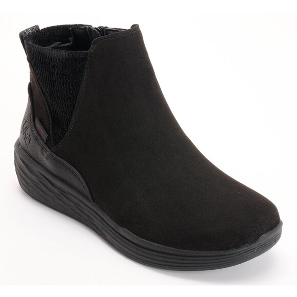NEW Ryka Noelle Next Side-Zip Water-Repellent Black Ankle Sneaker Boots - 10 - Picture 1 of 12